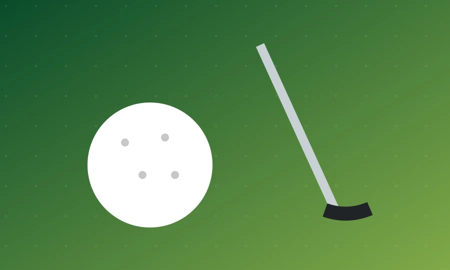 Stylized golf illustration for Golf Basics: Start Here