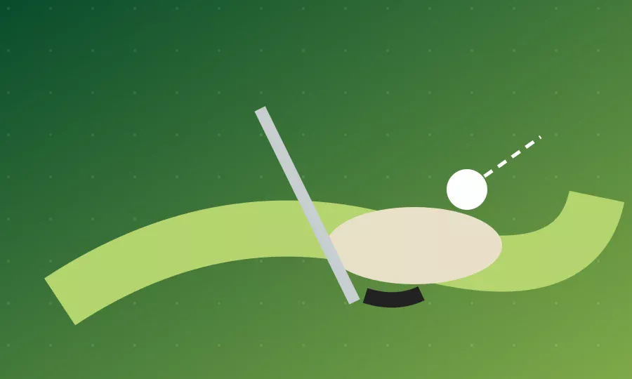 Stylized golf illustration for Chipping Basics